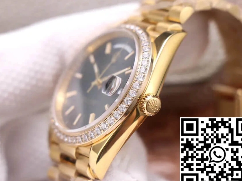 Factory Gold Rolex Yellow Diamond Date EW Day 40MM 0907